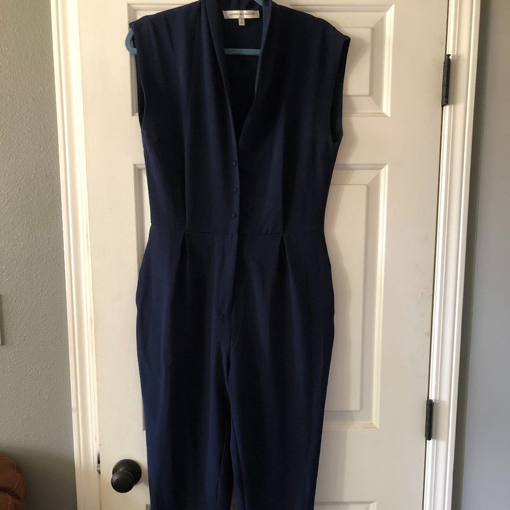 Cupcakes and Cashmere Navy Blue Jumpsuit